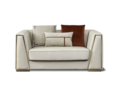Design Polster Sitz Couch 2 Sitzer Zweisitzer Sofa Sofas Couchen Textil Stoff